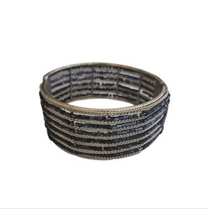 Vintage Metal Beaded Cuff